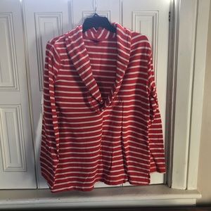 Tangerine striped sweater